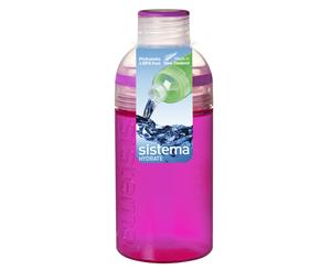 Sistema Trio Drink Bottle 480ml Pink