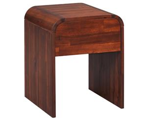 Solid Acacia Wood Nightstand Bedside Cabinet Lamp Holder Storage Unit