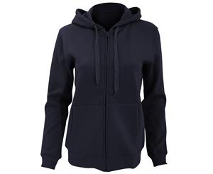 Sols Womens/Ladies Seven Full Zip Hooded Sweatshirt / Hoodie (French Navy) - PC341