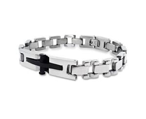 Stainless Steel Cross Bracelet for Men