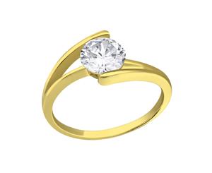 Sterling Silver CZ Solitaire Ring