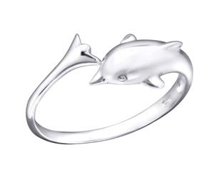 Sterling Silver Dolphin Toe Ring