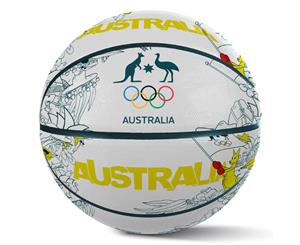 Summit Iconic Aussie Kangaroo Basketball Ball Outdoor/Indoor Game Rubber Size 7