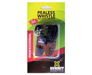 Summit Sports Pealess Whistle for Referee/Match/Outdoor/Training w/ Lanyard