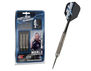 Target Phil Taylor Tungsten Look SILVERLIGHT Brass Dart Board DARTS 22gram