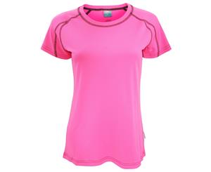 Trespass Womens/Ladies Mamo Short Sleeve Active T-Shirt (Hi-Vis Pink) - TP2850