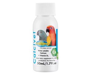 Vetafarm Calcivet Calcium & Vitamin D3 Bird Supplement 50ml (C1690)