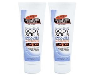 2 x Palmer's Body Scrub Cocoa Bean & Shea Butter 200g