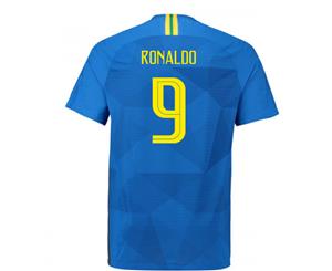 2018-2019 Brazil Away Nike Vapor Match Shirt (Ronaldo 9)