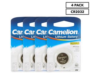 4 x Camelion Lithium CR2032 Cell Battery