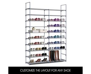 60 Pairs Shoe Rack Tower Storage Organiser Self - 10 Tiers