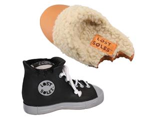 AB Tools Vinyl Lost Soles Sneaker & Slipper Dog Toy Bundle With Squeak