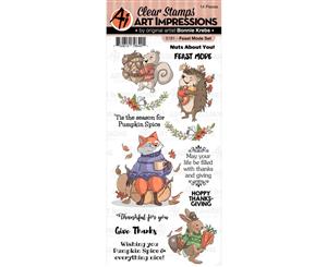 Art Impressions - Holiday Stamp Set - Feast Mode