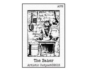 Artistic Outpost Cling Stamps 3.75In. X6in. - The Baker