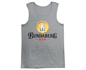 Bundy Bundaberg Rum Men's Dark Grey Rosette Tank Singlet Shirt