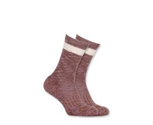 Carhartt Womens All Season Crew Walking Polyester Socks - Pink