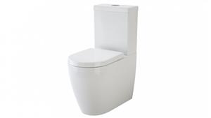 Caroma Urbane Cleanflush Back Entry Wall-Faced Toilet Suite with Arc Soft Close Seat