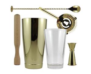 Cocktail Kit Gold 6 Piece in Kit Bag