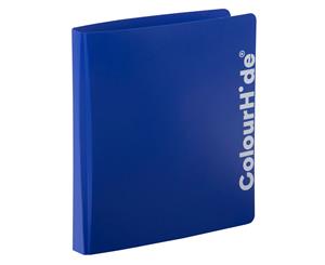 ColourHide A4 25mm D Ring Binder Paper/File Document Holder/Organiser Storage BL