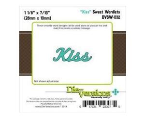 Die-Versions Sweet Wordlets Die Kiss 1.125In. X.437In.