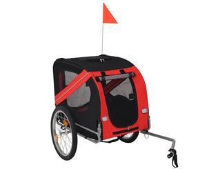 Dog Bike Trailer Black Pet Bicycle Travel Stroller Jogger Pushchair