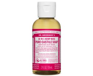 Dr. Bronner's Pure-Castile Liquid Soap Rose 59mL