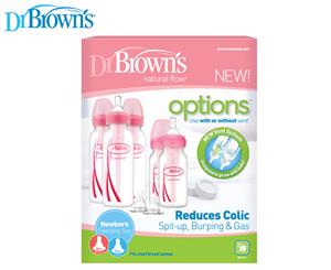 Dr Browns Narrow Options Newborn Gift Set - Pink