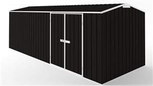 EasyShed D6023 Truss Roof Garden Shed - Ebony