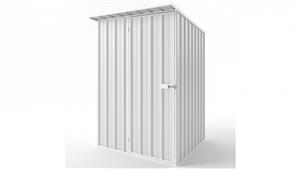 EasyShed S1515 Skillion Roof Garden Shed - Off White