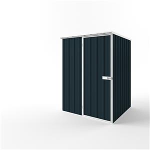 EnduraShed 1.5 x 1.5 x 2.12m Tall Flat Roof Garden Shed - Mountain Blue