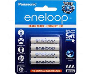 Eneloop Rechargeable 1.2V AAA battery Recharges up to 2100 times