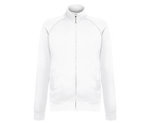 Fruit Of The Loom Mens Lightweight Full Zip Sweatshirt Jacket (White) - RW4500