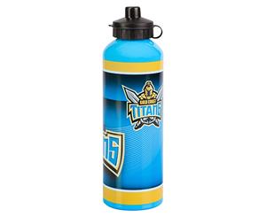 Gold Coast Titans NRL Wrap Logo Aluminium Drink Bottle