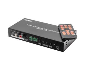 HDMI4S18G Pro2 4-Way 18Gbps HDMI Switcher Audio Extraction Hdmi2.0 Hdr HDMI 2.0 Version (Support 4K@60Hz Yuv444) 4-WAY 18GBPS HDMI SWITCHER