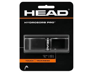 Head HydroSorb Touch/Tackiness Pro Replacement Grip f/ Rackets/Racquets Black