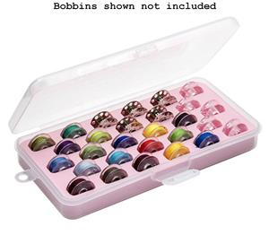 Hemline Bobbin Box Holds 28 Machine Bobbins Securely