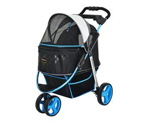 Ibiyaya Monarch Premium Pet Jogger Stroller Blue F1 Moto