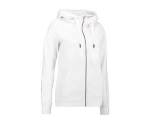 Id Womens/Ladies Core Full Zip Hoodie (White) - ID469