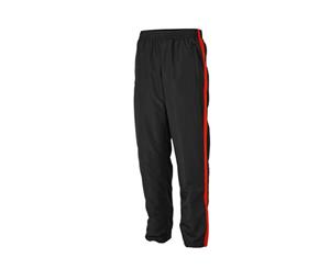 James And Nicholson Mens Sports Pants (Black/Tomato) - FU616