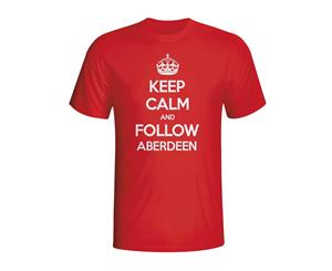 Keep Calm And Follow Aberdeen T-shirt (red)