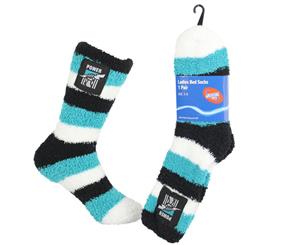 Kids AFL Bed Socks  Port Adelaide