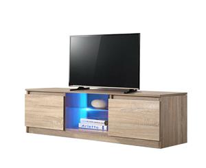 Levede TV Cabinet Entertainment Stand LED Lowline Shelf Storage Unit Furniture