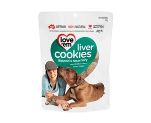 Love'em Liver Cookies Linseed & Rosemary