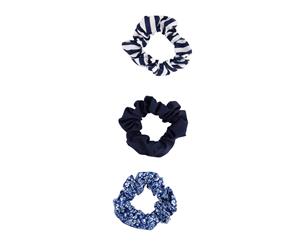 Lovisa Multi-Design Blue Scrunchie Pack