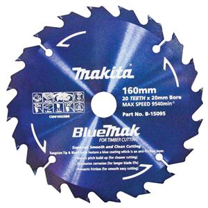 Makita 160mm 20T TCT Circular Saw Blade for Wood Cutting - BLUEMAK