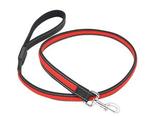 Mighty Pet Rechargeable LED Mesh Reflective Lead Red Lead