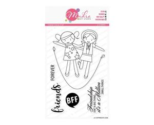 Mudra Friends Forever 6 inch x 4 inch Stamp Set