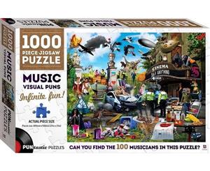 Music Visual Puns  1000 Piece Jigsaw Puzzle