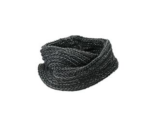 Myrtle Beach Adults Unisex Twisted Loop Scarf (Black/Dark Grey) - FU820