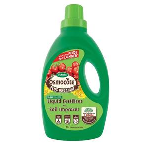 Osmocote Plus Organics 1L Liquid Fertiliser And Soil Improver Concentrate